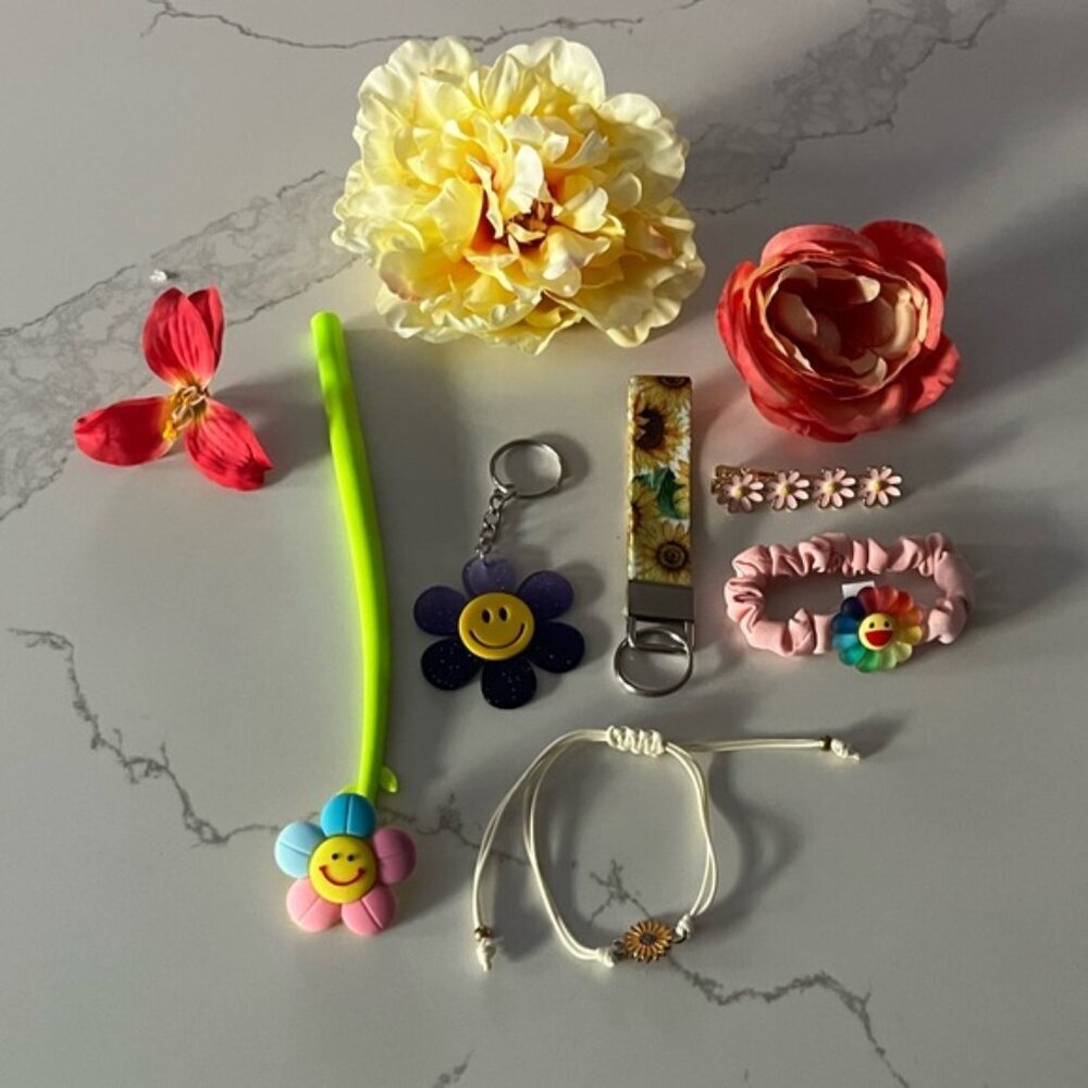 Colorful Flower Accessories Set